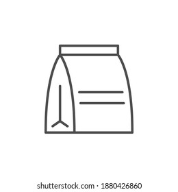Lunch bag line outline icon