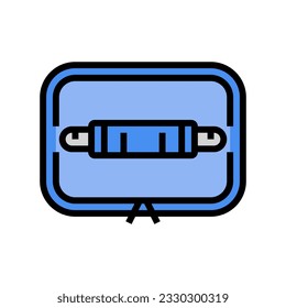 lunch box bag healthy color icon vector. lunch box bag healthy sign. isolated symbol illustration