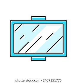 lunch box glass healthy color icon vector. lunch box glass healthy sign. isolated symbol illustration