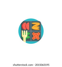 lunch box Icon Isolated On White Background