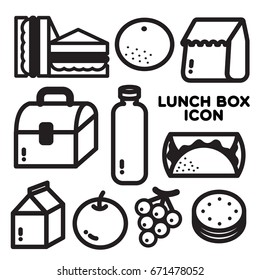 LUNCH BOX ICON
Popular menu and items for lunch are generated as an icon. 