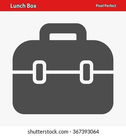 Lunch Box Icon. Professional, pixel perfect icons optimized for both large and small resolutions. EPS 8 format.