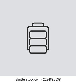 Lunch box icon sign vector,Symbol, logo illustration for web and mobile