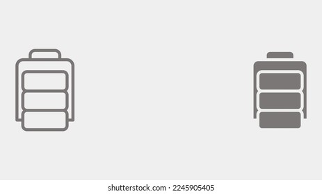 Lunch box icon sign vector,Symbol, logo illustration for web and mobile