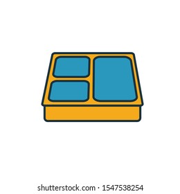 Lunch Box icon. Simple element from school icons collection. Creative Lunch Box icon ui, ux, apps, software and infographics.