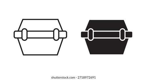 Ícone da lancheira. Símbolo, ilustração de logotipo. conjunto de ícones gráficos
