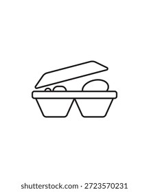 Lunchbox-Symbol, Vektorsymbol für die beste Zeile.