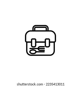 lunch box icon vector design templates 