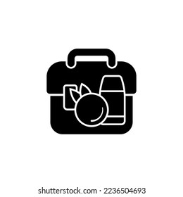 lunch box icon vector design templates