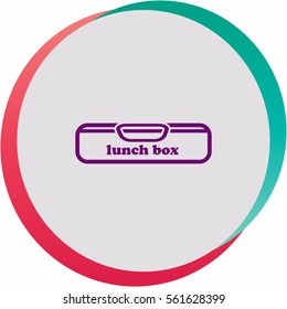 Lunch box  icon. Vector design.