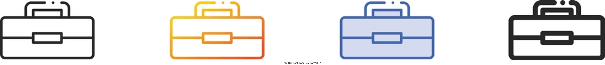 lunch box icon.Thin Linear, Gradient, Blue Stroke and bold Style Design Isolated On White Background