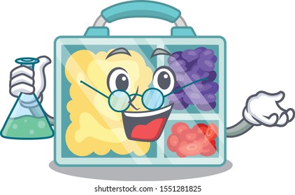 lunch box isolated with the professor mascot