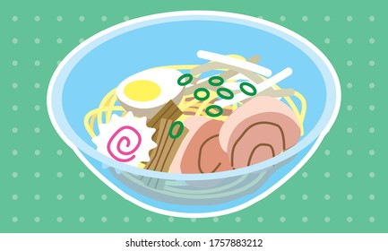 lunch box of Japanese chilled ramen