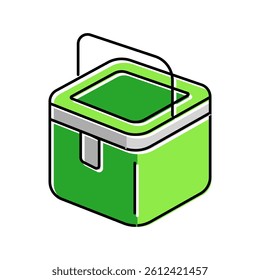 lunch box kids school color icon vector. lunch box kids school sign. isolated symbol illustration