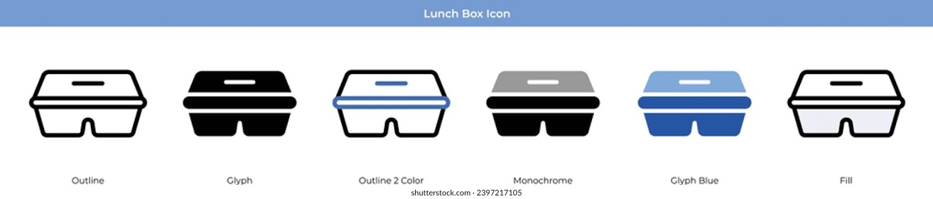 Caja de almuerzo con 6 estilos