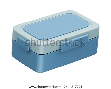  Lunch box and tiffin box icon 3d illustration rendering