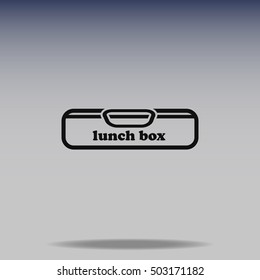 Lunch box vector icon