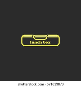 Lunch box vector  icon.