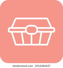 Lunch box Vector Icon Design Illustration