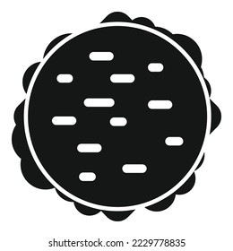 Lunch burger icon simple vector. Food dinner. Healthy meal