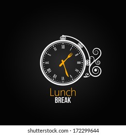 lunch clock concept design background