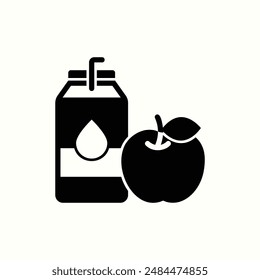 lunch icon, isolated glyph icon theme back to school