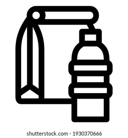 lunch icon or logo isolated sign symbol vector illustration - high quality black style vector icons
