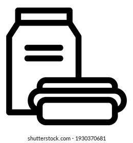 lunch icon or logo isolated sign symbol vector illustration - high quality black style vector icons
