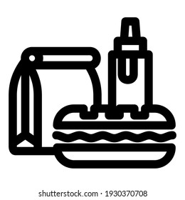 lunch icon or logo isolated sign symbol vector illustration - high quality black style vector icons
