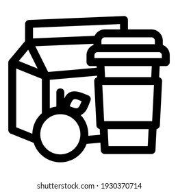 lunch icon or logo isolated sign symbol vector illustration - high quality black style vector icons
