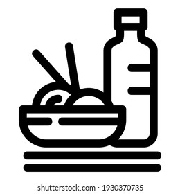 lunch icon or logo isolated sign symbol vector illustration - high quality black style vector icons
