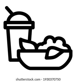 lunch icon or logo isolated sign symbol vector illustration - high quality black style vector icons
