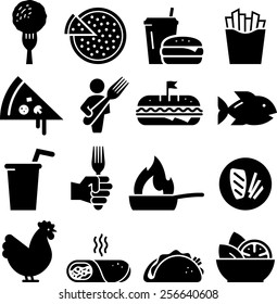 Lunch icon set