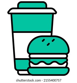 lunch icon with transparent background