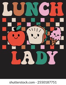 Lunch Lady T-Shirt Design – Celebrate Cafeteria Heroes with Fun Lunch Lady Artwork – Perfect for Lunch Lady Pride and School Staff Gifts