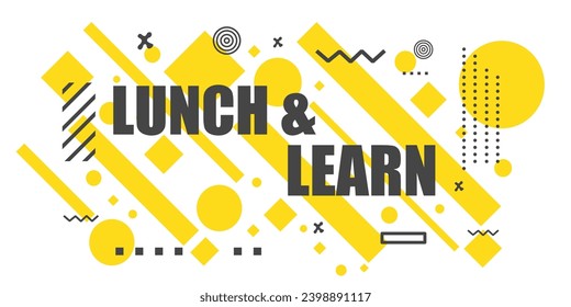 Lunch and learn banner. Banner design  poster. Vector design illustration.