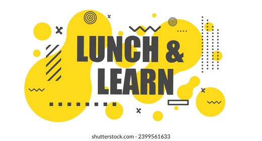 Lunch and learn banner. Banner design  poster. Vector design illustration.