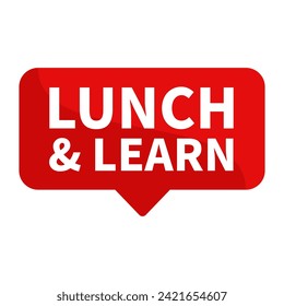 Lunch  Learn Text In Red Rectangle Shape For Promotion Information Business Marketing Social Media Announcement
