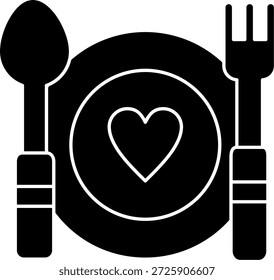 Lunch Line vector Icon Design