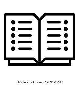 Lunch menu icon. Outline Lunch menu vector icon for web design isolated on white background