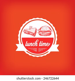 Lunch menu, restaurant design.