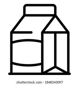 Lunch pack icon. Outline lunch pack vector icon for web design isolated on white background