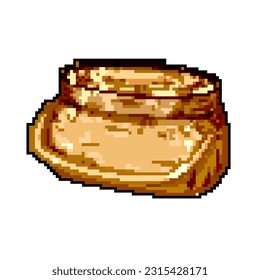 lunch picnic basket game pixel art retro vector. bit lunch picnic basket. old vintage illustration