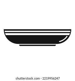 Lunch Plate Icon Simple Vector. Dinner Dish. Meal Plate