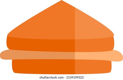 Sándwich de almuerzo , ilustración, vector sobre fondo blanco.