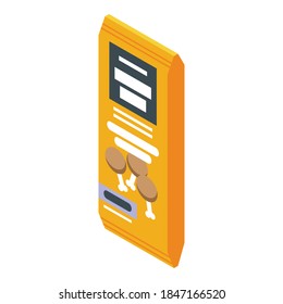 Lunch snack bar icon. Isometric of lunch snack bar vector icon for web design isolated on white background