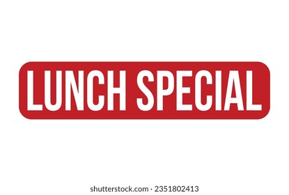 Lunch Special Rubber Stamp Seal Vector