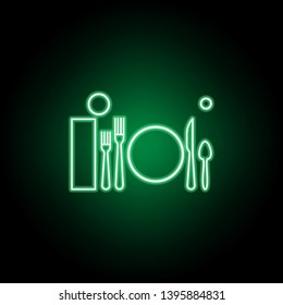 Lunch, table etiquette icon. Can be used for web, logo, mobile app, UI, UX