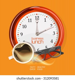 Lunch time concept design background