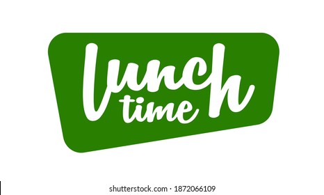Lunch time with creatif font design.